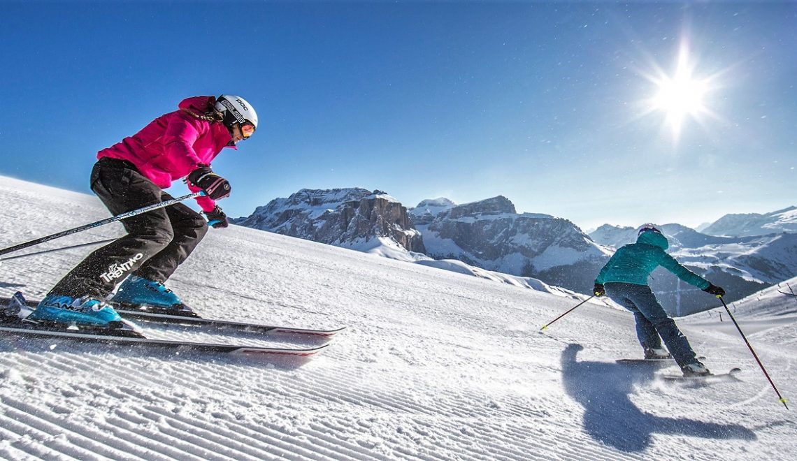 vacation in fassa valley dolomites sports ski lifts